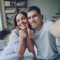Selfie couple